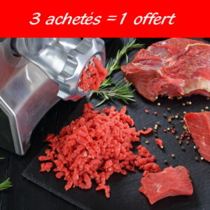 3 steaks hachés + 1 offert  480 g