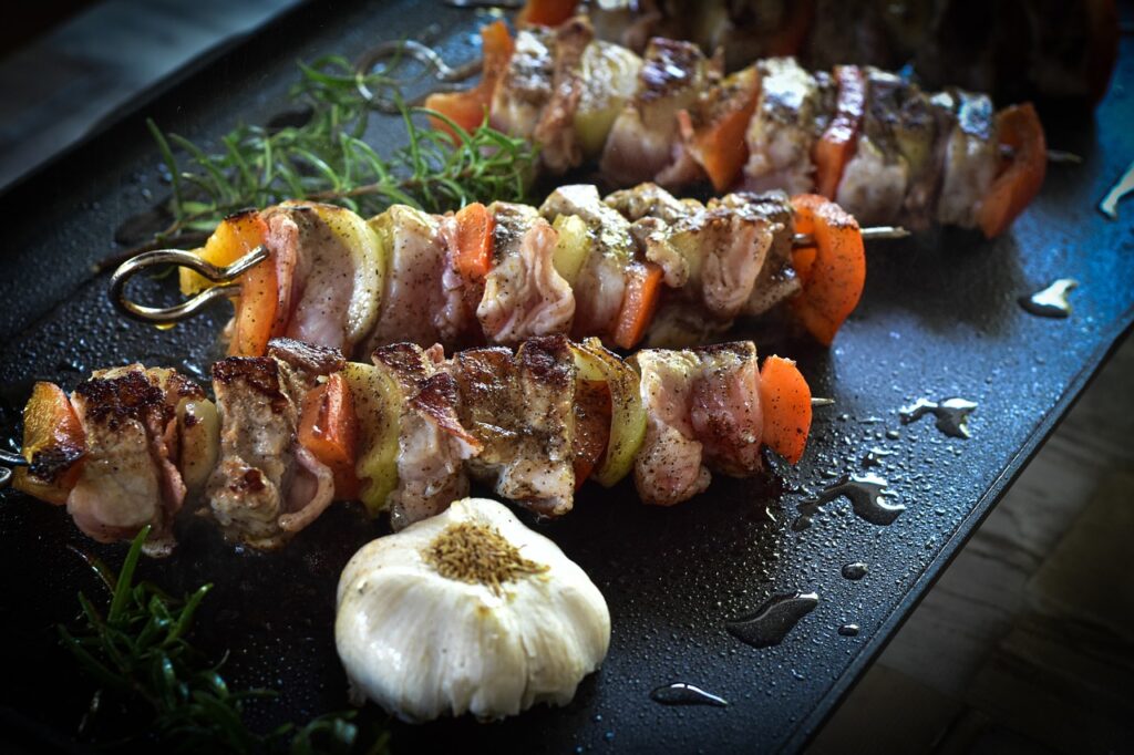 Brochette d'agneau marinée aux herbes de Provence  200 g