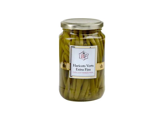 Haricots verts extra-fins cueillis et rangés mains   37 cl