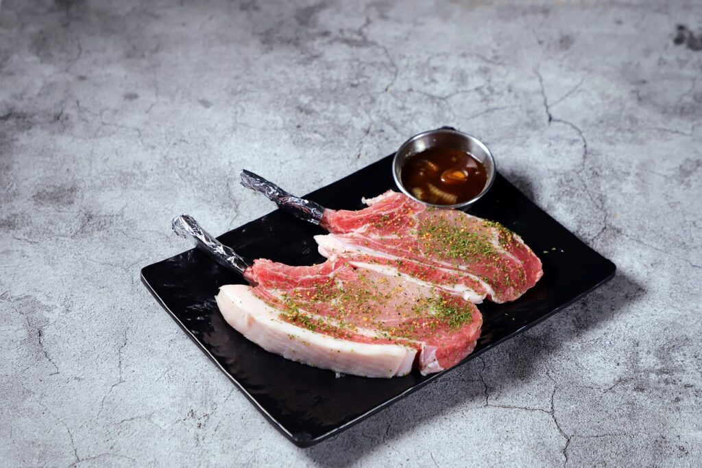 Côte de porc marinée  220 g