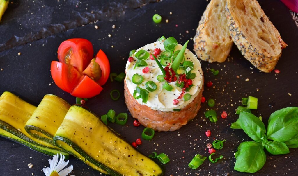 Coquille ou médaillon de saumon en Bellevue  pièce